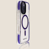 Magnetic Contrast Color Acrylic Wireless Charging Case For iPhone