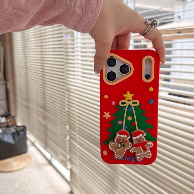 Christmas Tree-shaped Shockproof Phone Case For iPhone