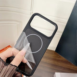 New Bicolor Matte Frosted Magnetic  Phone Cas For iPhone