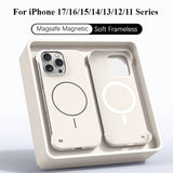 Ultra Thin PC Matte Frameless Magnetic Case For  iPhone