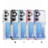 Transparent Card Holder Shockproof Simple Phone Case For Samsung