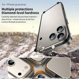 Hybrid Silicone Frame Aluminum Metal Case For iPhone Better Heat Alloy Bumper Accessories