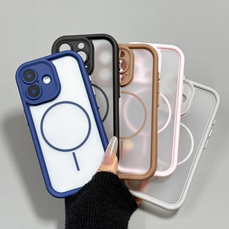 Transparent Magnetic Phone Case For iPhone