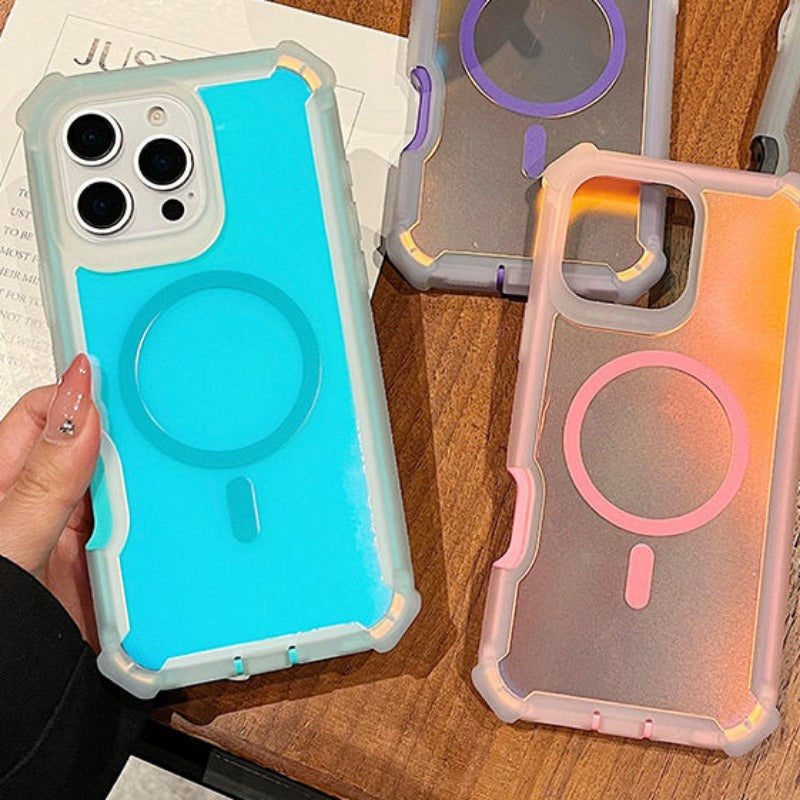 Electroplating Magnetic Phone Case For iPhone