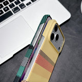 Striped Magnetic Phone Case For iPhone