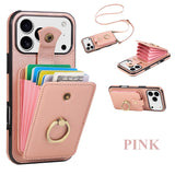 Lanyard Card Holder Phone Case For iPhone