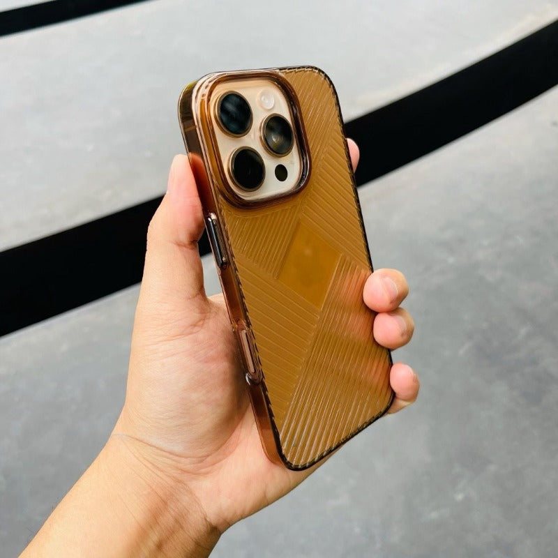 Non-yellowing 3D Pattern Transparent Phone Case For iPhone