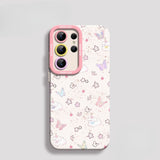 Butterfly Puppy Silicone Phone Case For Samsung