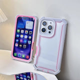 Airbag Anti-fall Contrast Color 2 in 1 Mobile Phone Case For iPhone