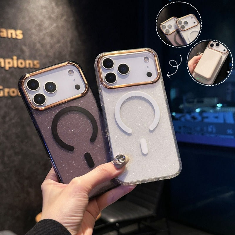 Acrylic Transparent Magnetic Phone Case For iPhone