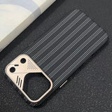 Striped Magnetic Phone Case For iPhone