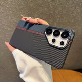 Striped Magnetic Phone Case For Samsung