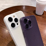 Original Heat Dissipation Breathable Mesh Hole Case For IPhone