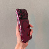 Transparent Magnetic TPU Shockproof Phone Case For iPhone