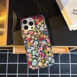 Oil Painting Colored Flower Phone Case For iPhone