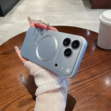 Metallic Paint Magnetic Soft Case For iPhone