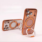 Transparent Stand Soft Phone Case For iPhone