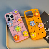 DIY Flower Hole Phone Case For iPhone