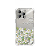 Transparent Oil Painting Flower Phone Case For iPhone