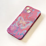 New Gradient Butterfly Hard Phone Case For iPhone