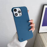 Half-covered Frameless Phone Case For iPhone