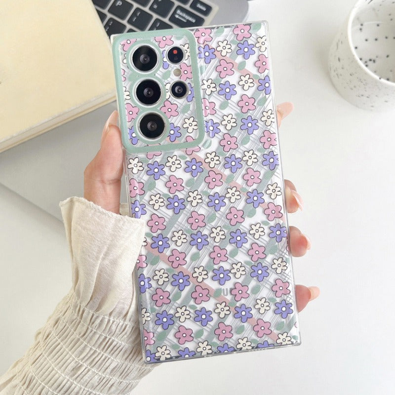 Purple Flower Phone Case For Samsung