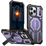 Armor Magnetic Metal Stand Case For iPhone