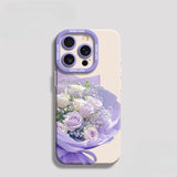 Purple Rose Bouquet Phone Case For iPhone