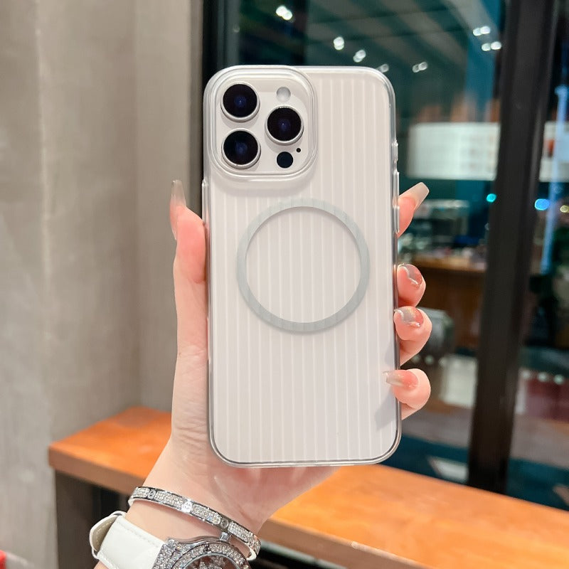 Magnetic Corrugated Phone Case For iPhone