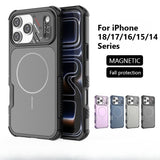 Simple Magnetic Full-coverage Shockproof Phone Case For iPhone