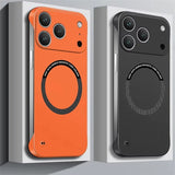 Ultra Thin Hard PC Magnetic Frameless Phone Case For iPhone