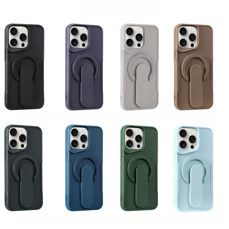 Simple Solid Color Magnetic Phone Case For iPhone