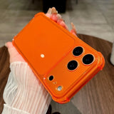Camera Protection Silicone Neon Soft TPU Clear Case For iPhone