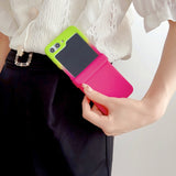 Two-tone Skin-feel Phone Case For Samsung Z FLIP 7 6 5 4 3