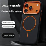 Elephant Leather Texture Simple High-end Magnetic Phone Case For iPhone