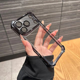 Electroplate Transparent Phone Case For iPhone