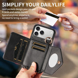 PU Leather Phone Wallet Case For iPhone