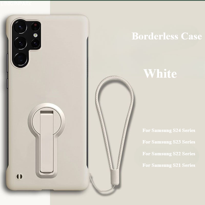 Ultra-thin Borderless Phone Case with Stand For Samsung