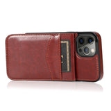 Leather Card Holder Phone Case For iPhone