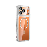 Plating Clear Lens Protector Magnetic Phone Case For iPhone