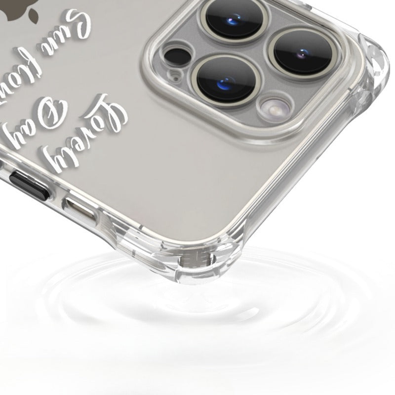 Transparent Oil Painting Flower Phone Case For iPhone