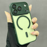 Anti-drop Magnetic Phone Case with Lens Film For iPhone