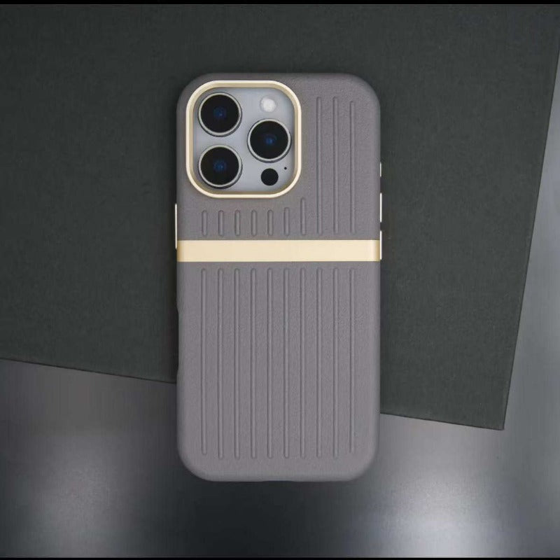 Striped Magnetic Phone Case For iPhone