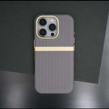 Striped Magnetic Phone Case For iPhone