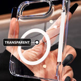 Transparent Magnetic Dual-axis Hinge Phone Case For iPhone Duo