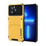 Heavy Duty Wallet Hidden Flip Slot Card Holder Case For iPhone