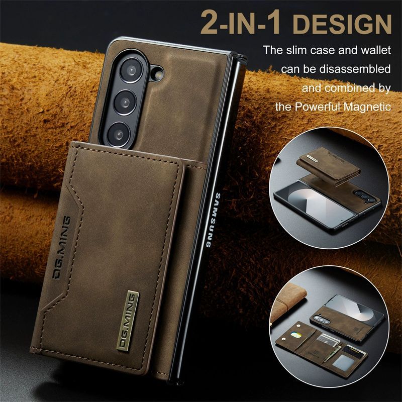 2 in 1 Magnetic Card Holder Phone Case For Samsung Z FOLD