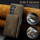 2 in 1 Magnetic Card Holder Phone Case For Samsung Z FOLD