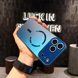 Large Window Magnetic Phone Case For iPhone