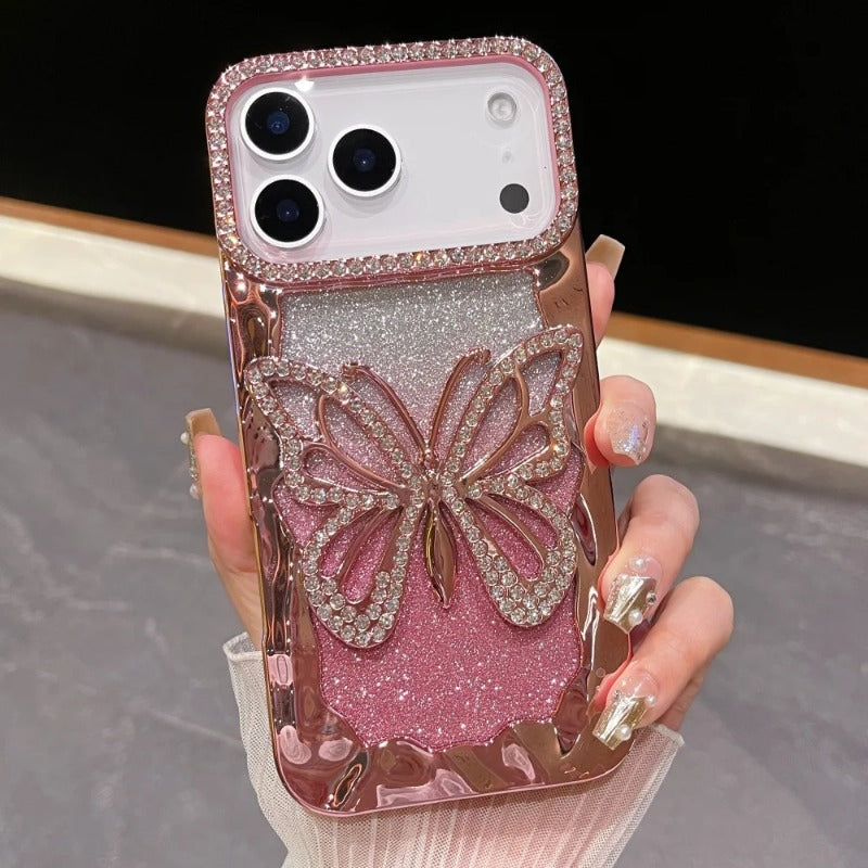 Gradient Color Glitter Diamonds Case For iPhone